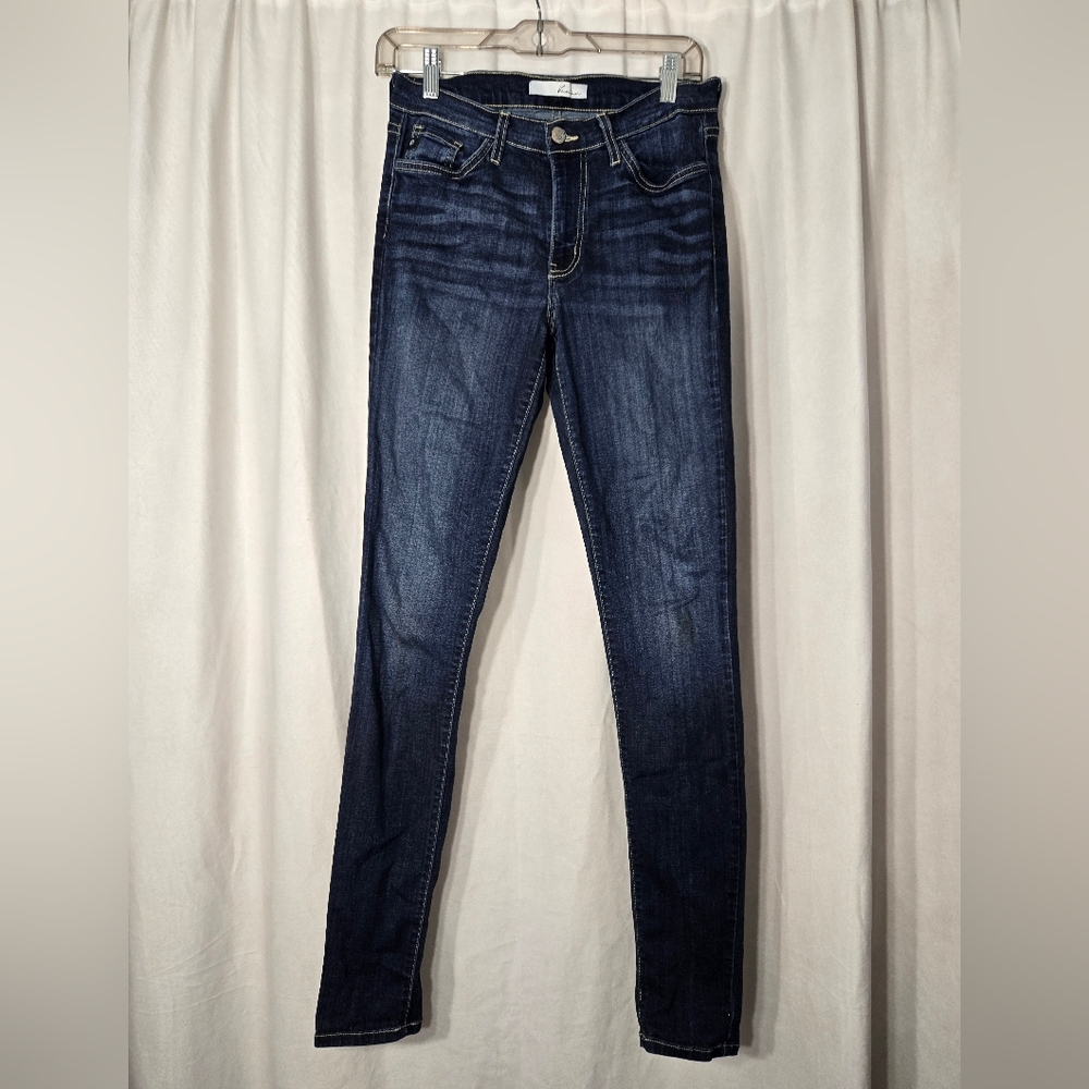 Kancan Skinny Jeans Dark Wash Sz 28 - Picture 7 of 10